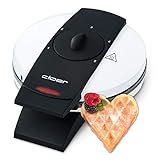 Cloer 1621 Waffeleisen für klassische Herzwaffeln, 930 W, Waffelgröße...