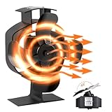 HUAREW Ofenventilator Oszillierender Kaminventilator Kaminventilator Ohne...