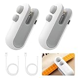 Sporgo 2 Stück Mini Folienschweißgerät: Wiederaufladbar 2 in 1 Snacks...