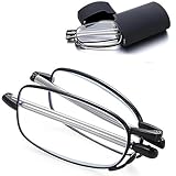 Luxiremi Faltbare Lesebrille für Damen und Herren mit Teleskopstange mit...