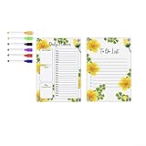 Kühlschrank-Monats-Kalender, magnetisch, 2-teiliges Set mit beschreibbaren...