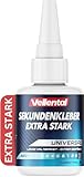 Sekundenkleber Gel Extra Stark universal - Superkleber wasserfest,...