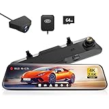 WOLFBOX Dashcam 4K + 2,5K für Rückspiegel: Front und Rückspiegel Dashcam...