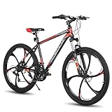 Hiland Mountainbike, 6 Speichen, 21 Gänge Schaltung, Aluminium Rahmen 26...