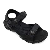 HEVA Sandalen Herren Leder Outdoor Sport Trekking Wander Sandalen (44 EU...