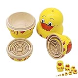 Russische Matroschka Puppen Spielzeug Set, 10-teilige Gelbe Matroschka Ente...