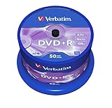 Verbatim DVD+R 16x Matt Silver 4.7GB 50er Pack Spindel DVD Rohlinge...