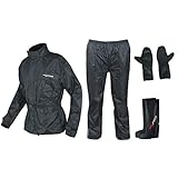 A-Pro Ganzkörper Wasserdicht Regenanzug Handschuhe Stiefel Motorradkombi...