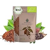 Kakaopulver 500 g BIO ohne Zusatzstoffe | Stark entöltes Kakao-Pulver ohne...