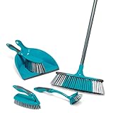 Beldray 5-teiliges Kehrschaufel Set, Reinigungsset, Besen mit weichen...