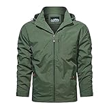 Winter Bequeme, Trendige, lässige, solide Herren-Kapuzenjacke,...
