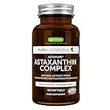 Astaxanthin Komplex, vegane & natürliche Antioxidantien, 4mg Astaxanthin +...