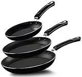 KICHLY Antihaft-Bratpfannenset, 3-teiliges Induktionskochplatten, 20cm,...