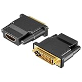 Ticenpe DVI auf HDMI Adapter, DVI-D Stecker zu HDMI Buchse Adapter...