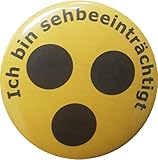 Ansteckbuttons Blindenabzeichen/Blindenplakette für Sehbehinderte –...