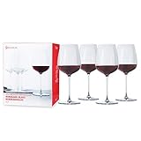 Spiegelau 4-teiliges Bordeauxglas Set, Weingläser, Kristallglas, 635 ml,...