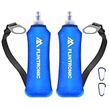 flintronic TPU Faltbarer Trinkflaschen, 2 Stück 500ml Soft Flask mit...