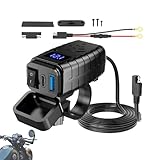 Nevalerra Motorrad-Handy-LadegerätAusgestattet Zwei USB-C-PD-,...
