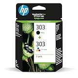 HP 303 (3YM92AE) Original Druckerpatronen 2 Count (Pack of 1) für HP ENVY...