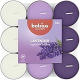 Bolsius - 18 Duft theelichter - Lavendel - Brenndauer von 3,5 Stunden -...
