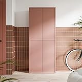 Forte Alice Springs Schuhschrank 70 80, Flurschrank mit 4 Türen und 8...