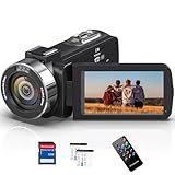 Videokamera 4K Camcorder 48MP mit IR Nachtsicht, 18X Digitalzoom 30FPS...