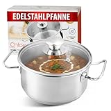 MAGIC HOME Bratentopf mit Deckel 16 cm 1.5 Liter | INDUKTION | Topf aus...