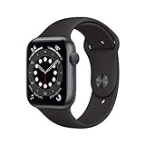 Apple Watch Series 6 (GPS, 44MM) Aluminiumgehäuse Space Grau Schwarz...