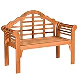 RELAX4LIFE Klappbare Holzbank für den Außenbereich, 1,2 m,...