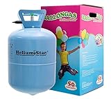 Helium Ballongas HeliumStar Einwegflasche für bis zu 50 Luftballons 25cm...