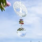 H&D HYALINE & DORA Kristall Regenbogen Sonnenfänger hängen Metall Baum...