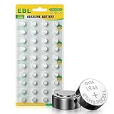 EBL LR44 Knopfzelle - 40 Stück Batterie LR44 AG13 A76 357 Alkaline...