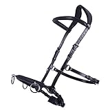 Halfter Pferd Kappzaum aus Leder | Anatomisch geformt | Verwendbar als...