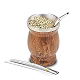 balibetov Yerba Mate Tee Set (Mate Becher) aus Rostfreiem Edelstahl mit...