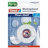 tesa Powerbond Montageband für Fliesen & Metall, feuchtraumbeständig, mit...
