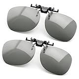 PRECORN 2er Set 3D Brille Clip-On für Brillenträger - Passive 3D-Brille...