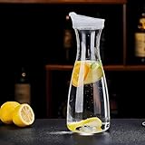 Wasserkaraffe mit Deckel Wasserkrug mit Deckel Karaffe mit Deckel Wasser...