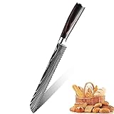 Aleevii Brotmesser Wellenschliff Edelstahl 20 cm Ultrascharfe...