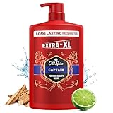 Old Spice Captain 3-in-1 Duschgel & Shampoo für Männer, 1L,...