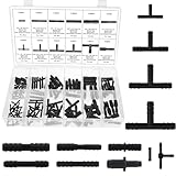 113 Stück Schlauchverbinder Set, T-Verbinder Schlauchverbinder 4mm 5mm 6mm...