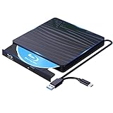 QDSYLQ Externes Blu Ray Laufwerk 50G, Type-C & USB 3.0 HD 1080P Bluray...