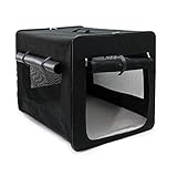 Fudajo Faltbare Transportbox für Hunde, Katze L (76x56x61 cm), robust,...