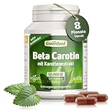 Beta Carotin, 50.000 i.E. (30 mg), 120 Vegi-Kapseln, hochdosiert - Vorstufe...