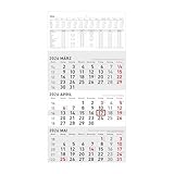 Zettler 3-Monatskalender klein 2026 – Wandkalender 24 × 34 cm faltbar, 3...
