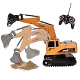 Hodlvant Ferngesteuerter Bagger, Elektrischer RC Bagger Mit Licht Und...