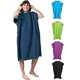 Fit-Flip Strandponcho für Surfer - Poncho Handtuch schnelltrocknend aus...