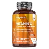 Vitamin C 1000mg pro Tablette - 180 vegane Tabletten für 6 Monate -...
