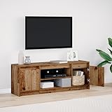 TV-Schrank mit LED - Altes Holz, tv Bank tv Regal Fernseher kommode...