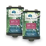 rivaALVA-S Jova Wasserhahnfilter 2in1 Kartusche 2er-Set - Blockaktivkohle...