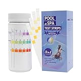 100 Stück Pool Tester Wassertester, 3 IN 1 Poolwasser Teststreifen Spa...